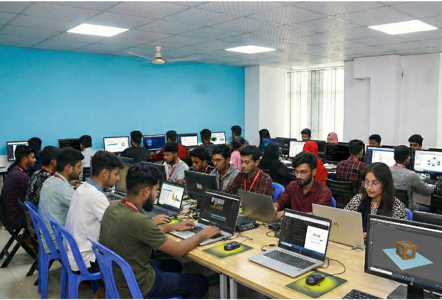 Students learning at Next Level IT