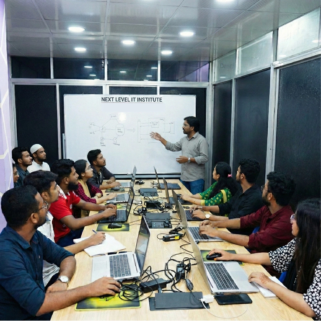 Students learning at Next Level IT